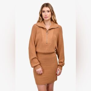 Staud Kirby Quarter Zip Sweater Dess